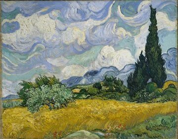 ArtNight Pro: Paint like Van Gogh - Weizenfeld mit Zypressen