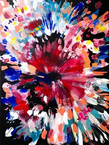 Abstract Winter Flower I