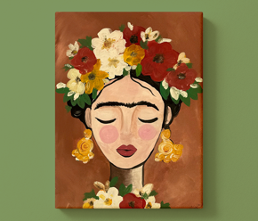Male wie Frida bei einer ArtNight in deiner Nähe Frida Mocha Mousse