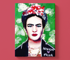 Male wie Frida bei einer ArtNight in deiner Nähe ArtNight Klassik: Frida Kahlo Selbstporträt