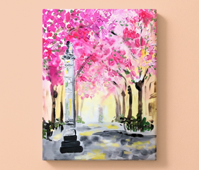 DIY Monet mit ArtNight ArtNight Klassik: Monet – Bonner Kirschblüten