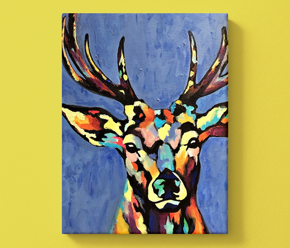 Hellooo Colourful Deer