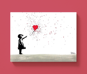 ArtNight Street Art Malkurse Banksy Girl with Balloon