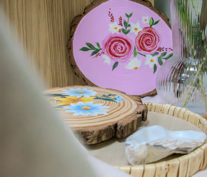 Neue ArtNight-Motive und -Erlebnisse The Art of Wood Painting: Flowers