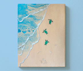 Neue ArtNight-Motive und -Erlebnisse Spuren im Sand