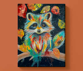 Neue ArtNight-Motive und -Erlebnisse Waschbär
