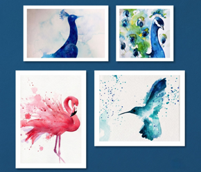 Neue ArtNight-Motive und -Erlebnisse Aquarell: Federzauber