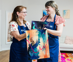 Neue ArtNight-Motive und -Erlebnisse Paint & Switch: Abstrakt Energy
