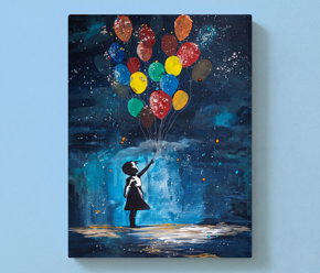 Neue ArtNight-Motive und -Erlebnisse Banksy: Girl with Balloon – Bedazzling Special