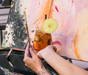 Abstrakt malen mit ArtNight Spritz & Paint: Struktur Abstrakt