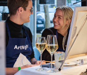 Beliebte Motive Wine & Paint: Struktur Abstrakt