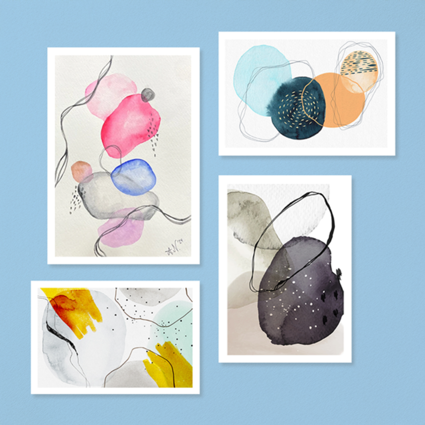 Aquarell: Abstrakt