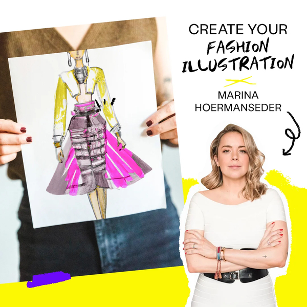Fashion Illustration - ArtNight x Marina Hoermanseder