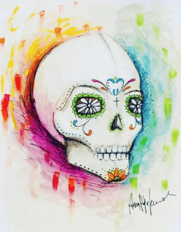 Colourful Skull