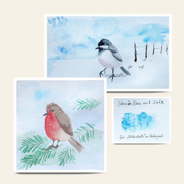 Aquarell: Vögel malen