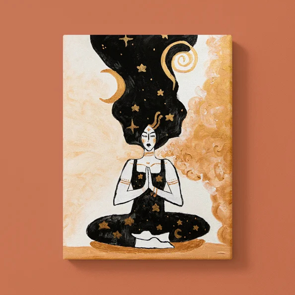 Sternenfrau im Universum