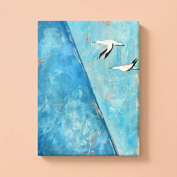 Abstrakt Mixed Media: Silver Lining