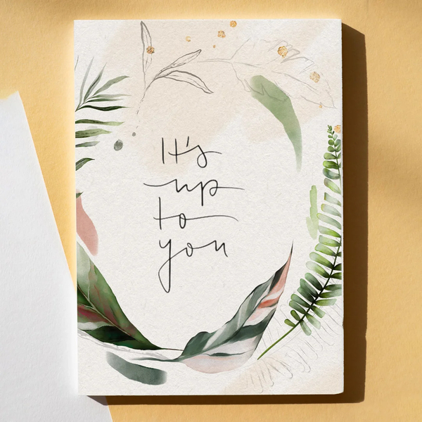 Motivierende Handlettering Sprüche: Blätter Kranz