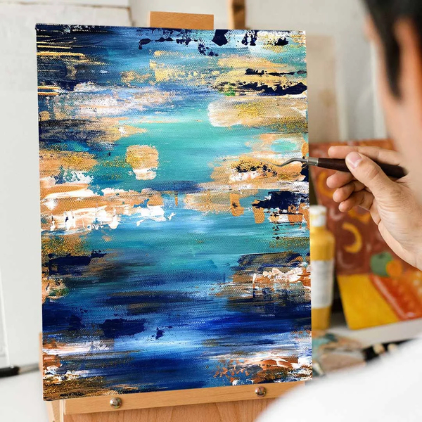 Glitzer Blau Weiß Metallic