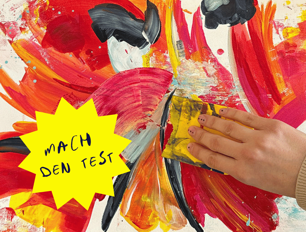 Farbtest Banner ArtNight Farbquiz Farbtest abstrakte Malerei