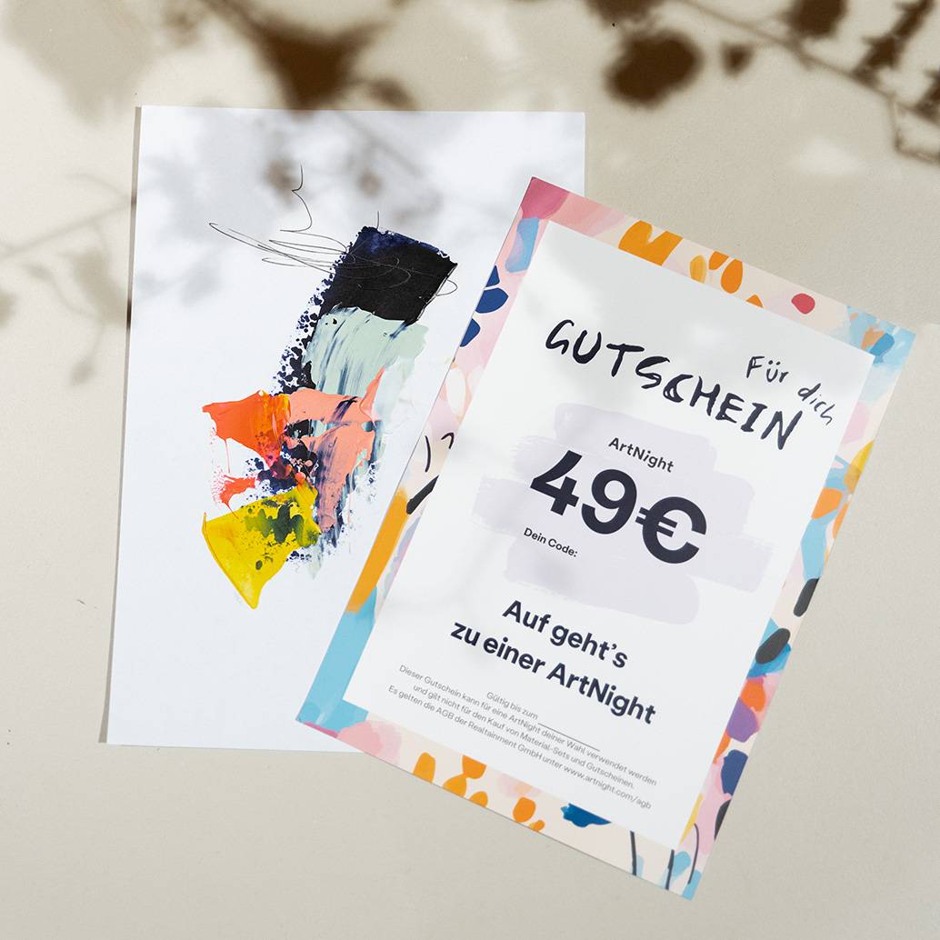 ArtNight Premium Gutschein ArtNight Premium Gutschein Print Hochwertig Geschenkverpackung