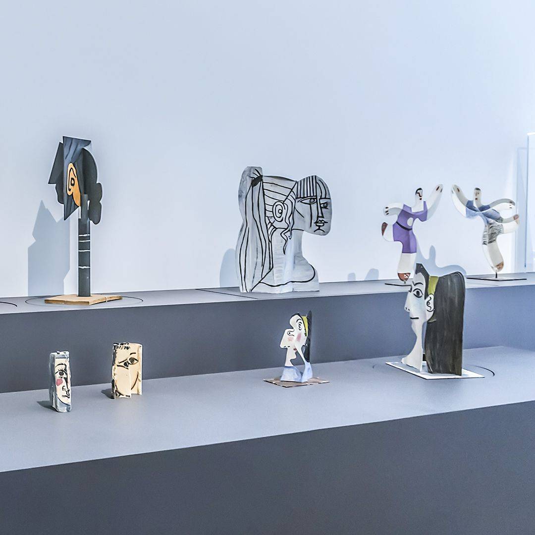 Skulpturen von Picasso ausgestellt im Pariser Picasso Museum