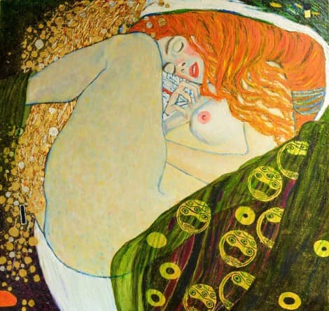 Klimt Danae Gemälde