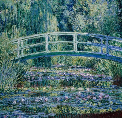 Monet Seerosen mit Brücke