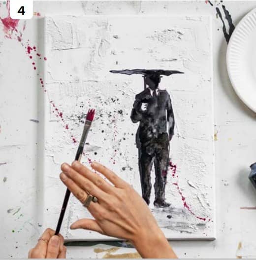 Street Art Motiv malen Schritt 4