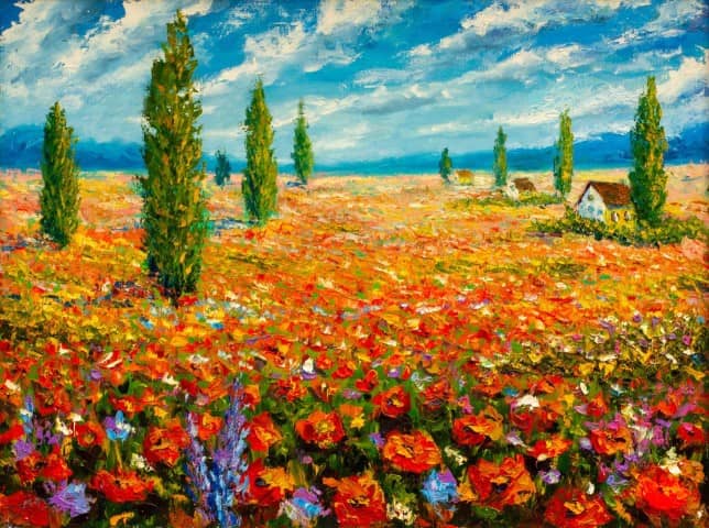 Monet Mohblumenfeld