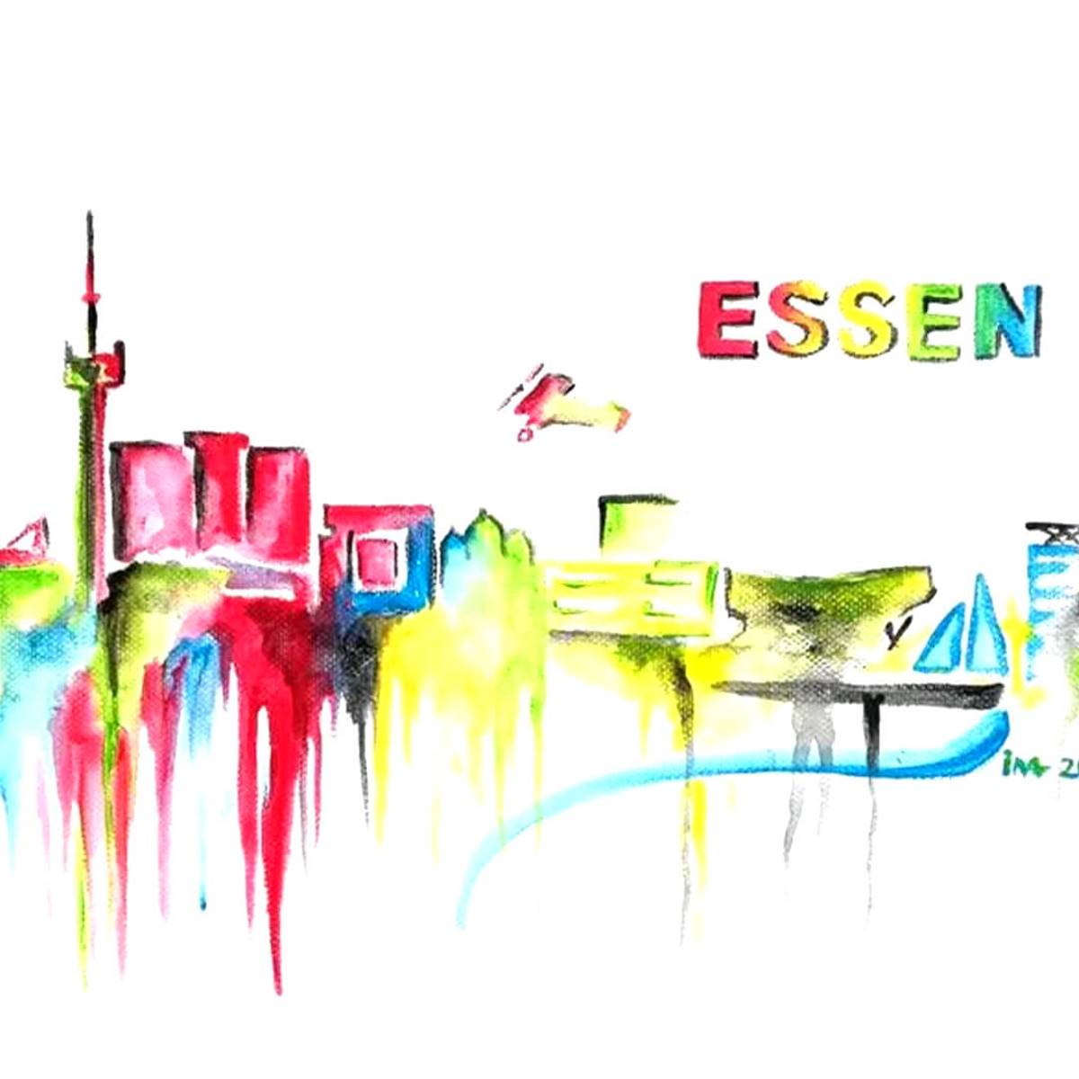 Skyline Essen Malen