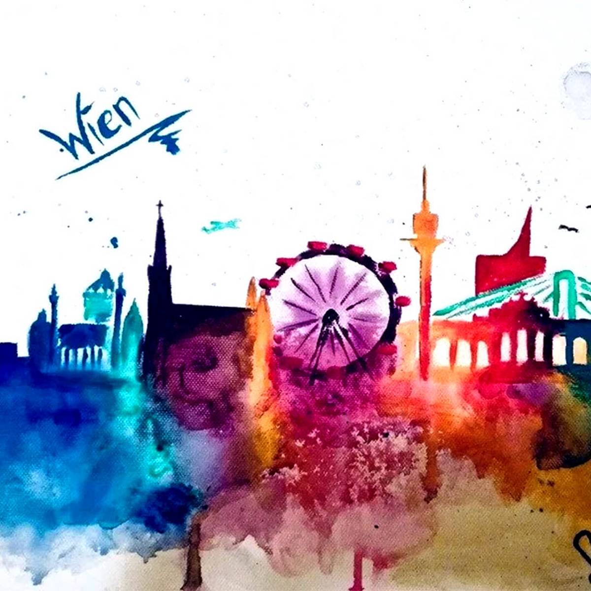 Skyline Wien Malen