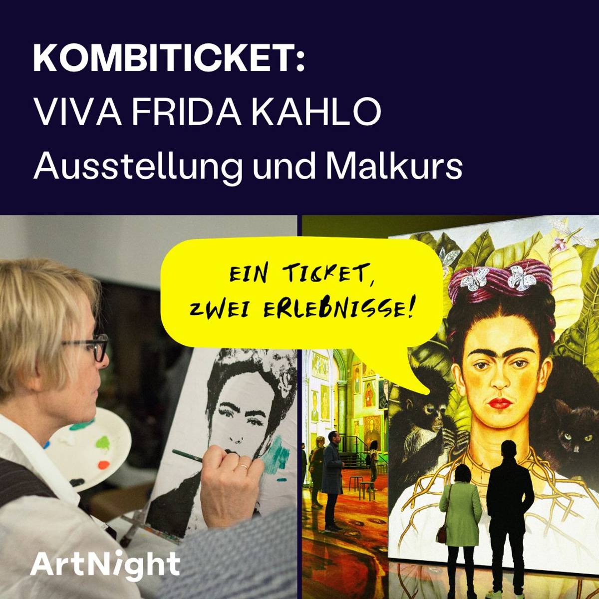VIVA LA FRIDA exhibition ads 1zu1