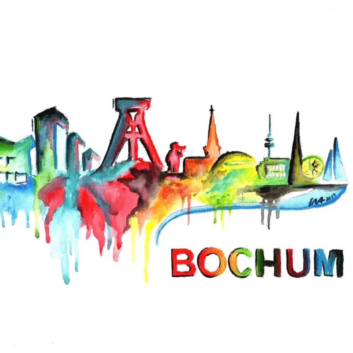 Skyline Bochum Malen