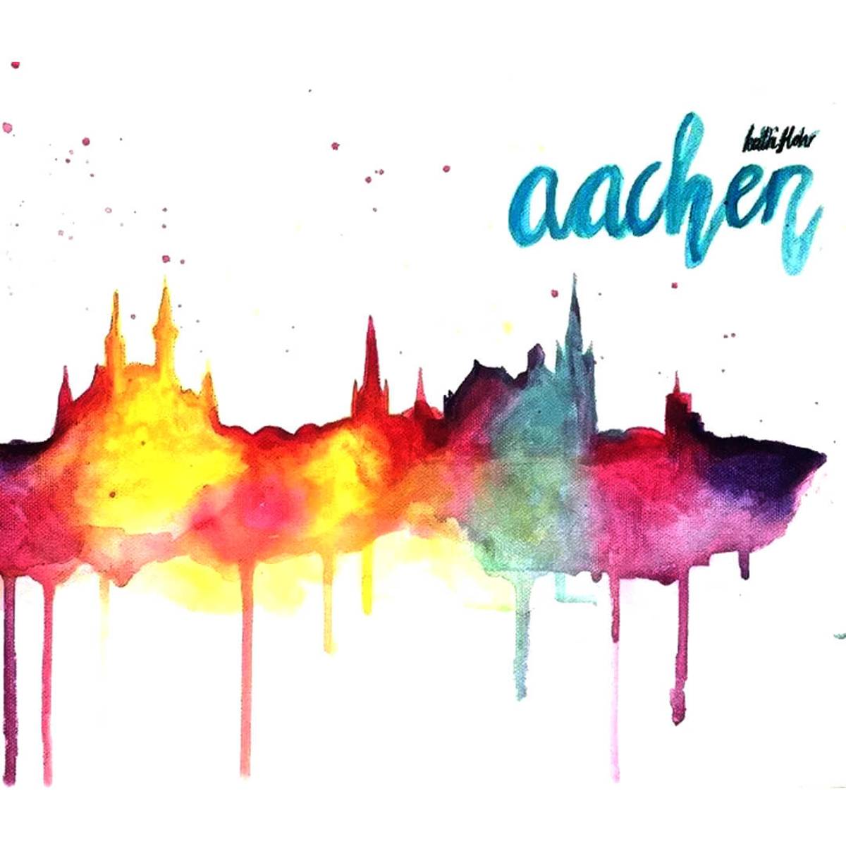 Skyline Aachen Malen