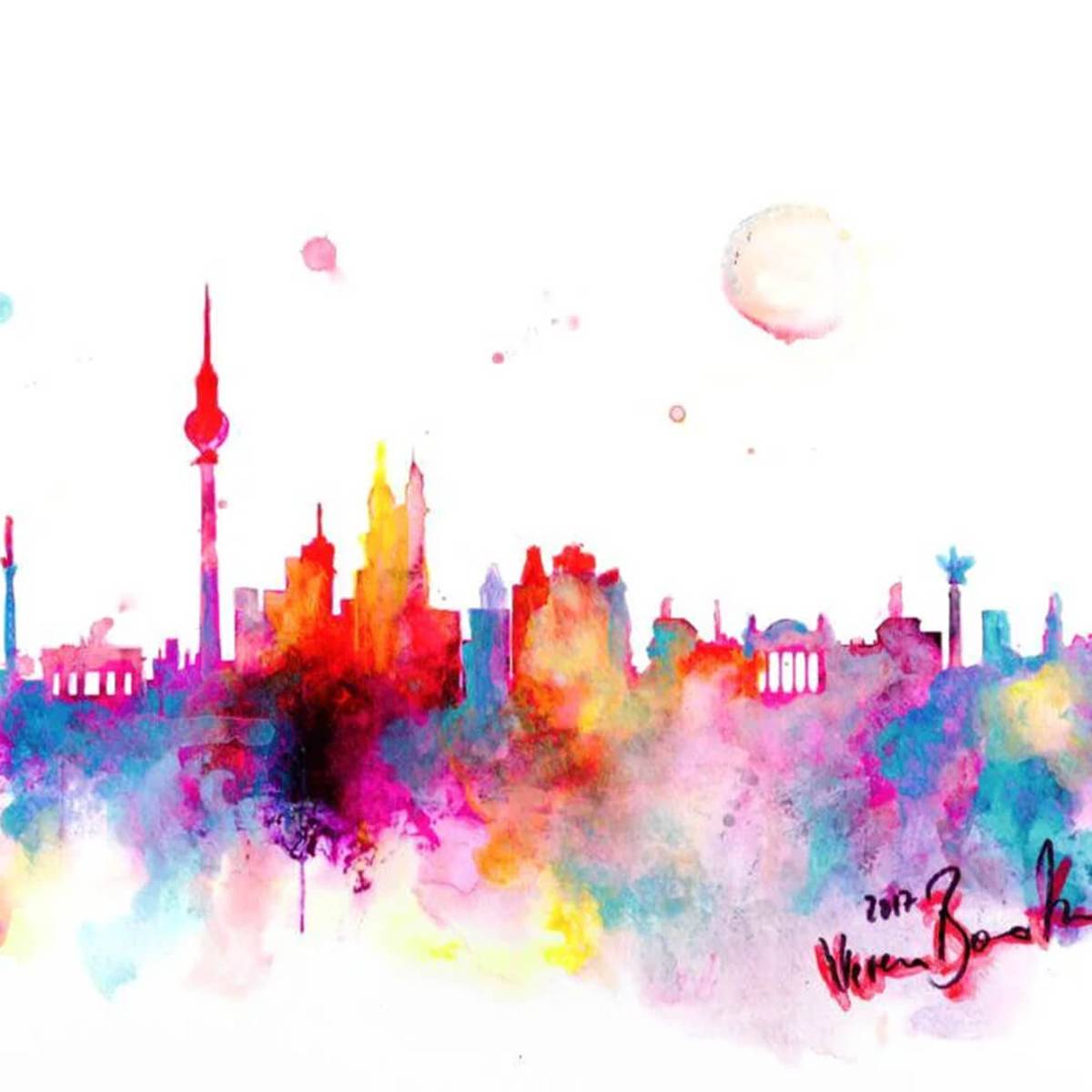 Skyline Berlin Malen
