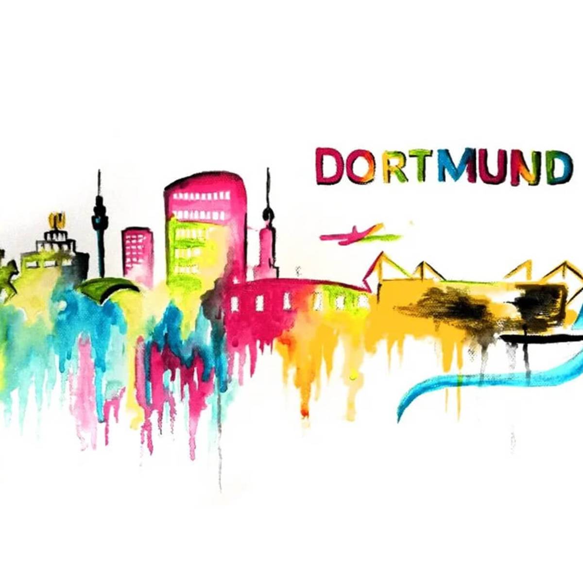 Skyline Dortmund Malen