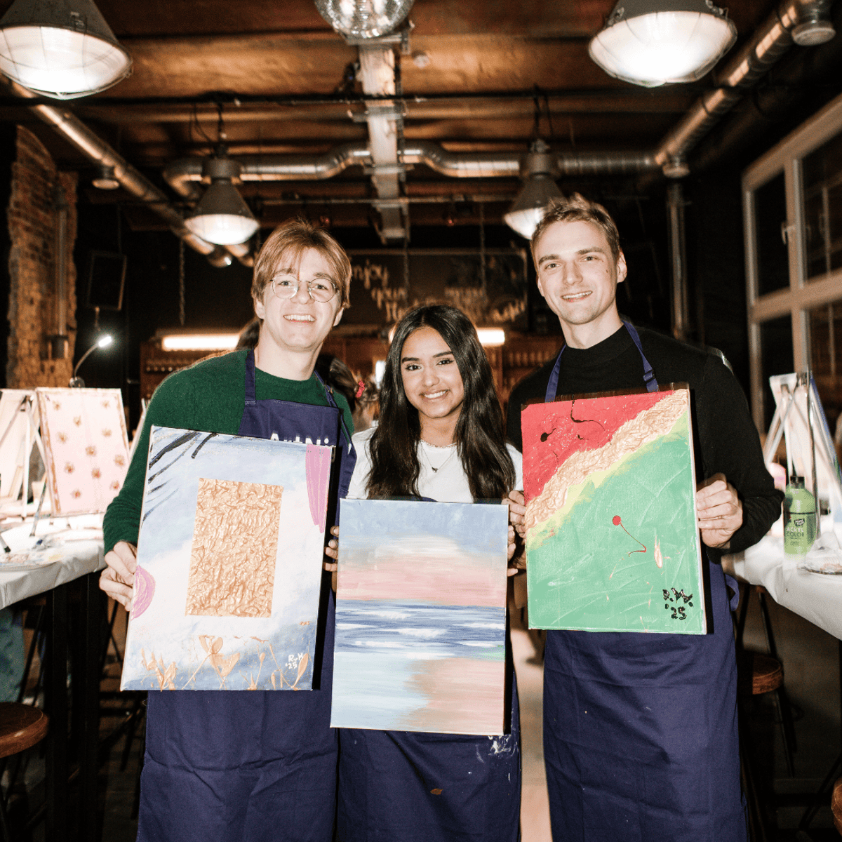ArtNight Beats Party & Paint Drink & Paind Clubbing Afterwork Acrylmalerei Abstrakt