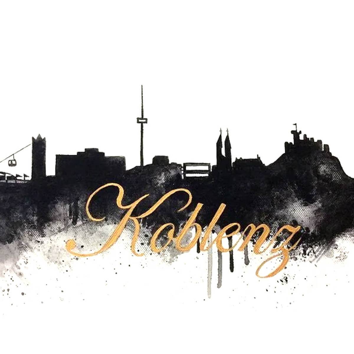 Skyline Koblenz Malen