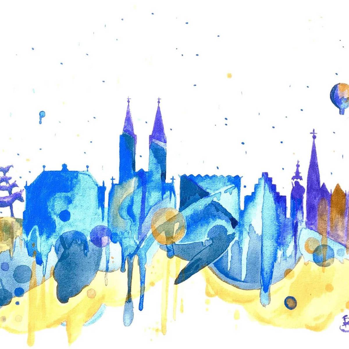 Skyline Bremen Malen