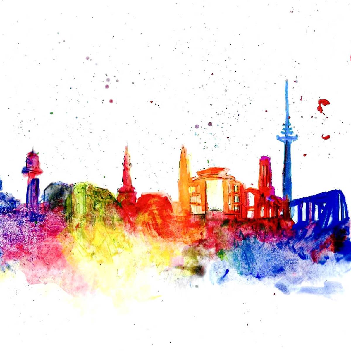 Skyline Kiel Malen