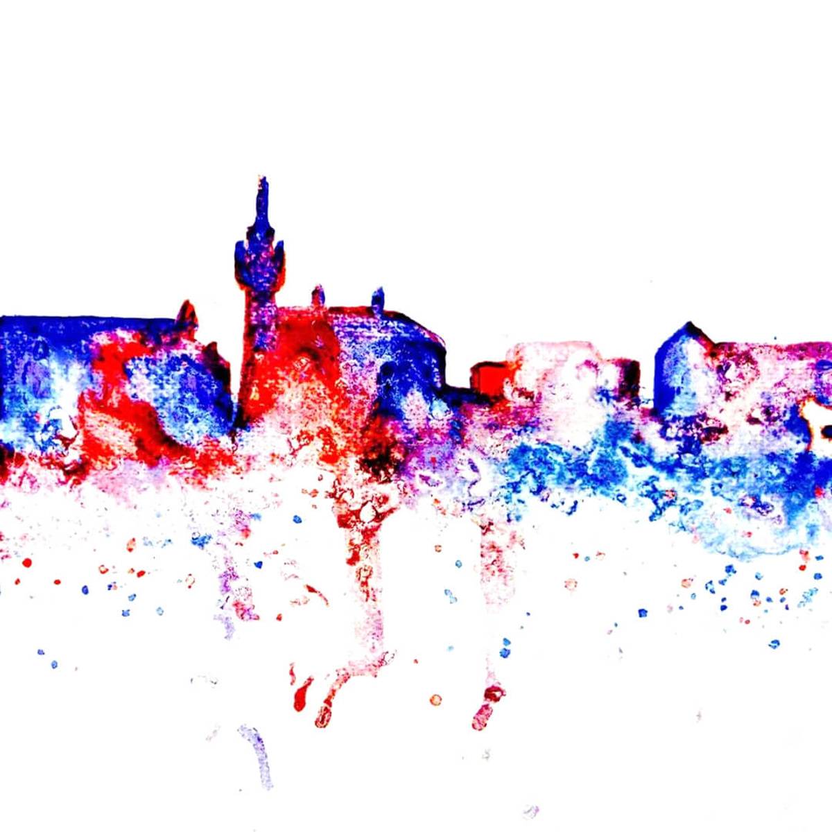 Skyline Braunschweig Malen