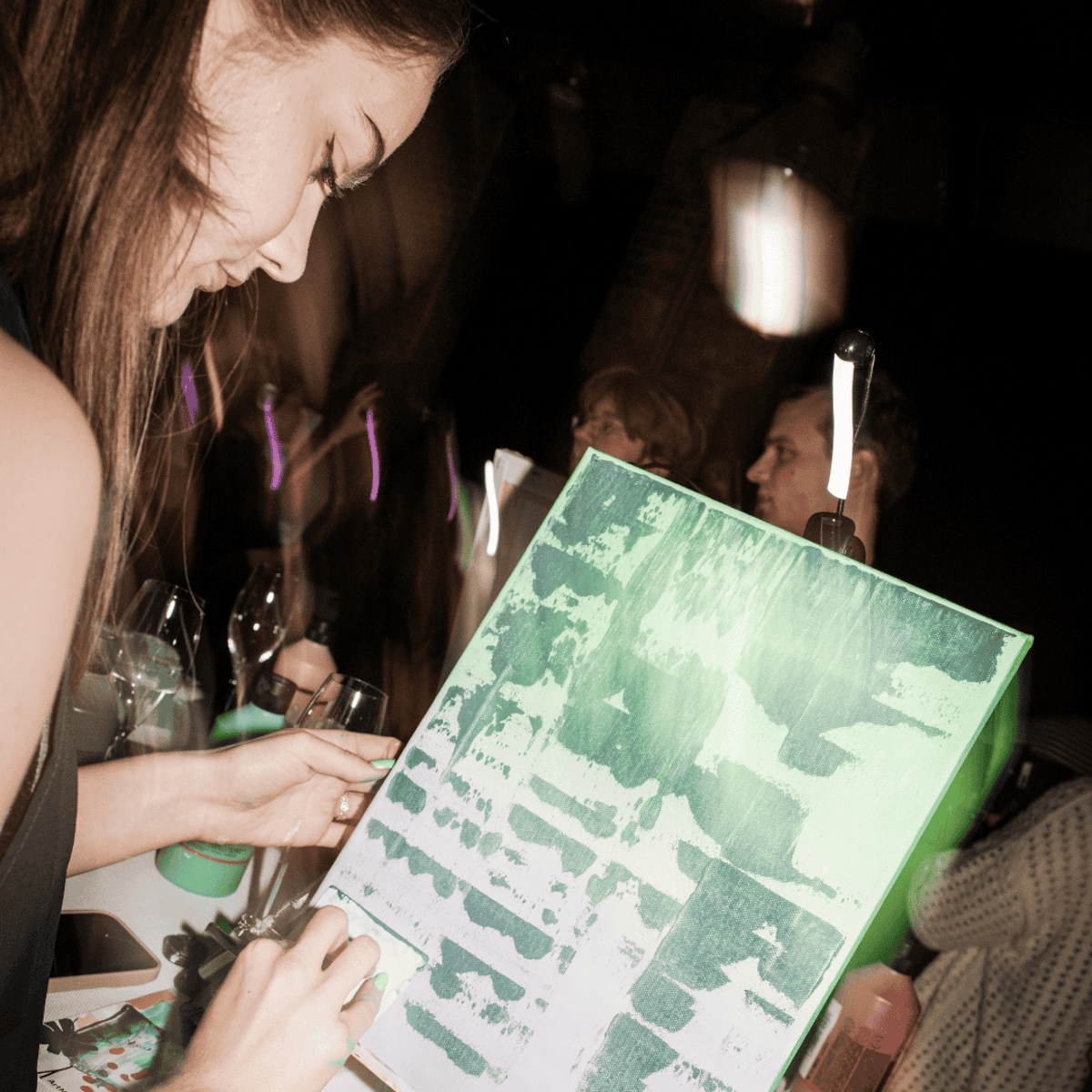 ArtNight Beats Party & Paint Drink & Paint After Work Erlebnis Musik