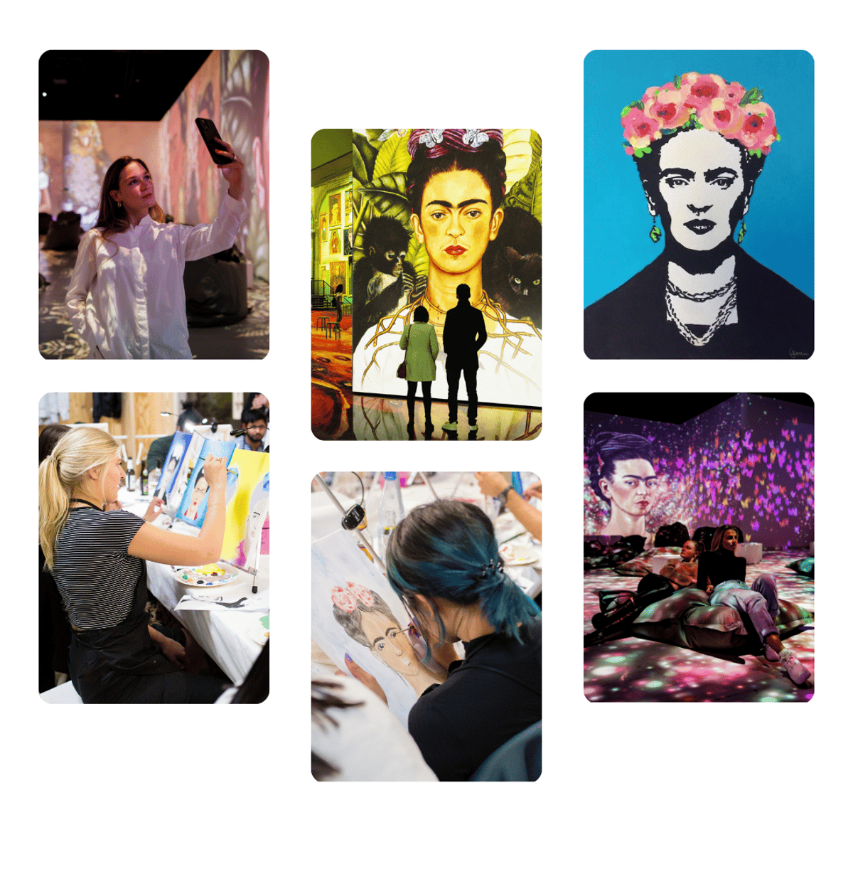 Pinterest grid Frida Kahlo