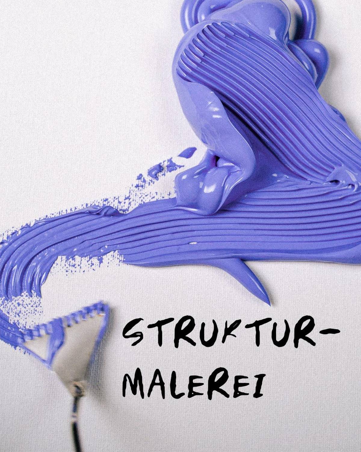 Strukturmalerei mit Spachtel