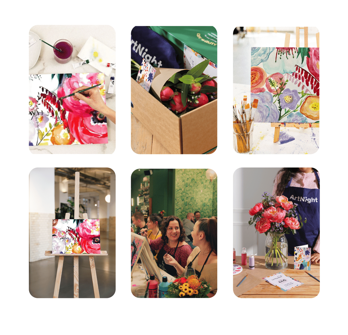 Kaufe Tickets für die ArtNight Blumenwiese und erhalte einen 20% Rabattcode von Bloom & Wild
