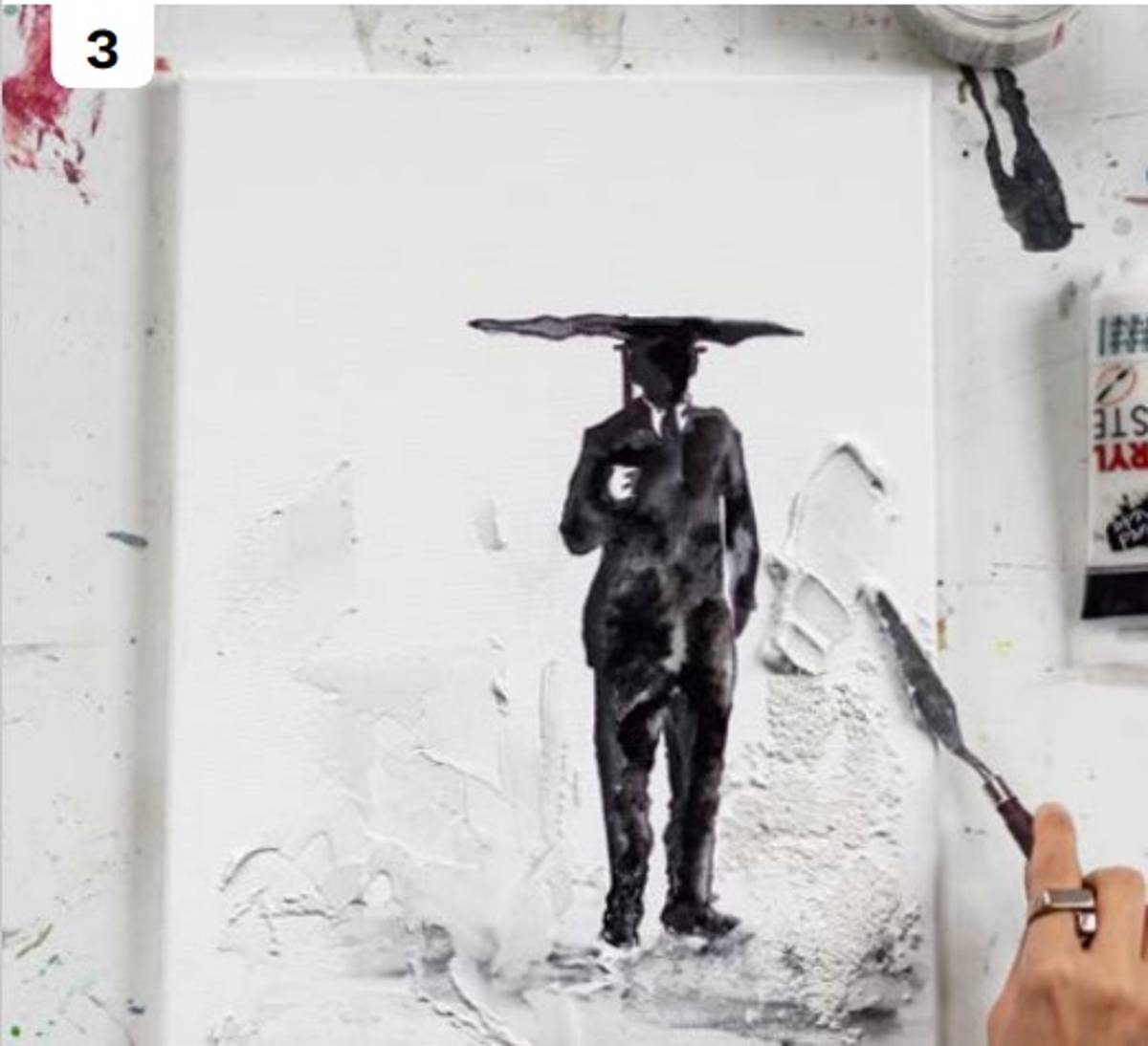 Street Art Motiv malen Schritt 3