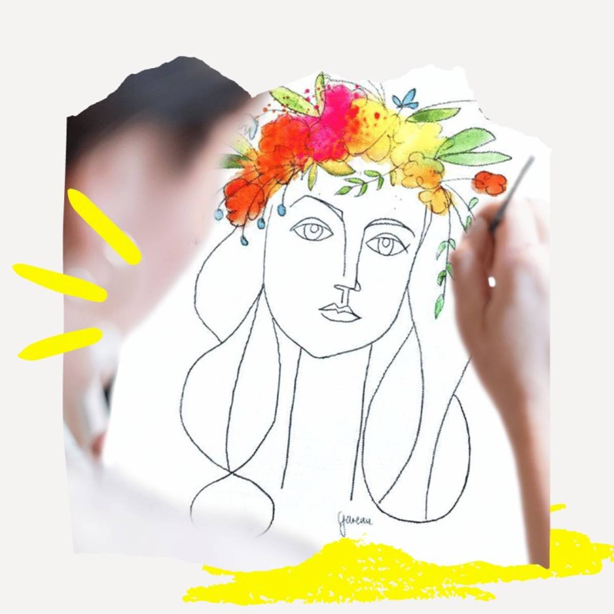 Bild im Stil Picassos