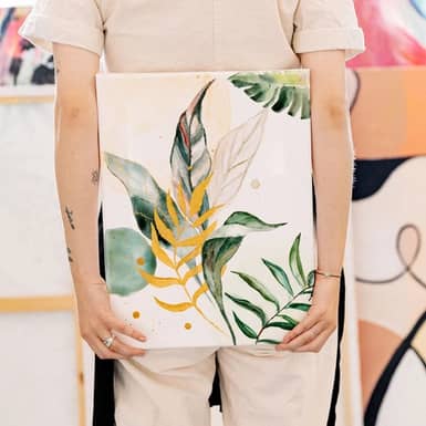 carousel-item-Pflanzenbilder: Blätter malen