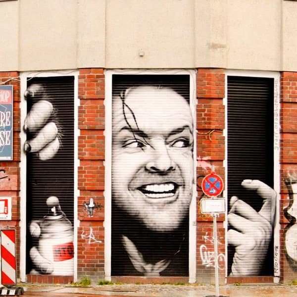 Jack Nicholson Shining Streetart in Berlin Jack Nicholson Shining Streetart in Berlin